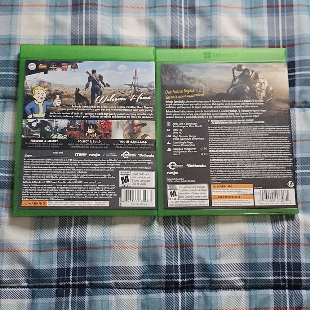 2 Fallout 76 Xbox one video game lot 4 Microsoft games bundle